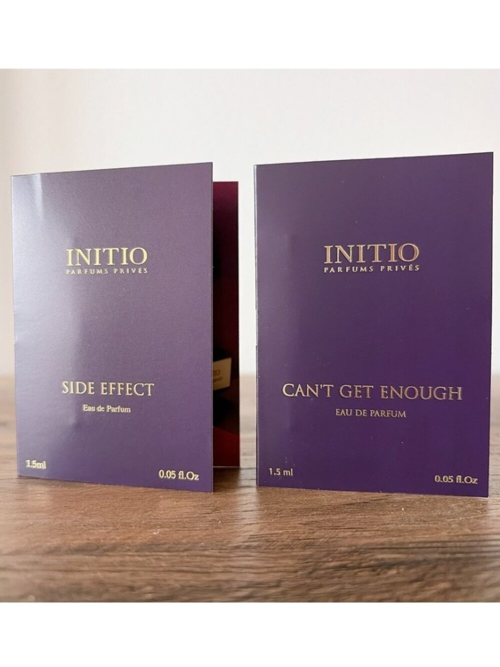 Initio Parfums Privés Sample Side Effect & Can't Get Enough 1.5ml each